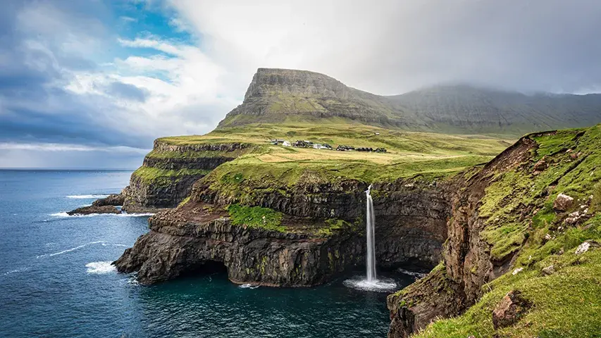 Faroe Islands cliff side
