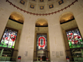 Stadium stained glass windows