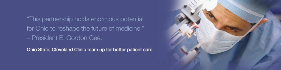 Featured news item: Ohio State, Cleveland Clinic give patients longer, better lives