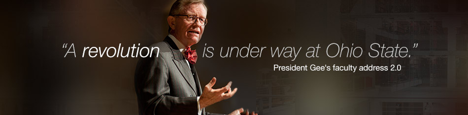 Featured news item: President Gee's faculty address 2.0