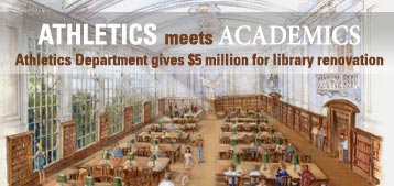 Athletics Department gives $5 million for library renovation
