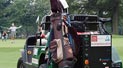 Green car on par