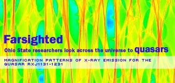 Ohio State researchers look across the universe to quasars