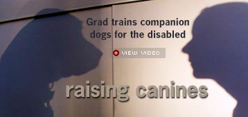 Grad trains companion dogs for the disabled