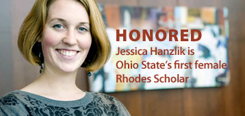 Jessica Hanzlik is Ohio State's first female Rhodes Scholar