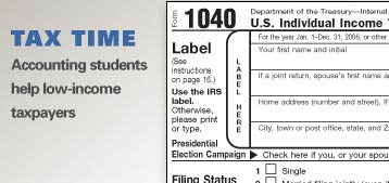 Accounting students help low-income taxpayers
