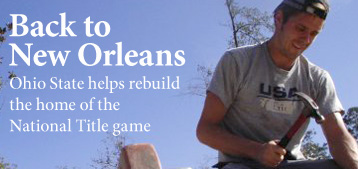 Ohio State helps rebuild the home of the National Title game