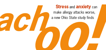 Stress and anxiety can make allergy attacks worse, a new Ohio State study finds