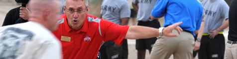 Coach Tressel and the Troops