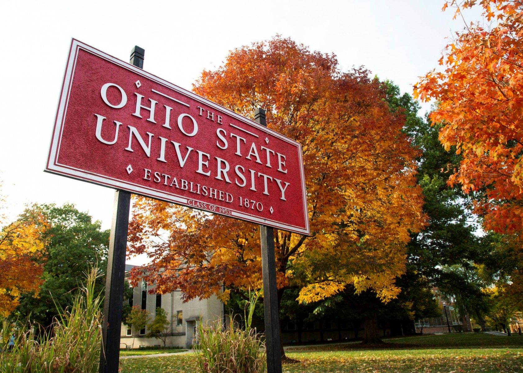 The Ohio State University campus in autumn.