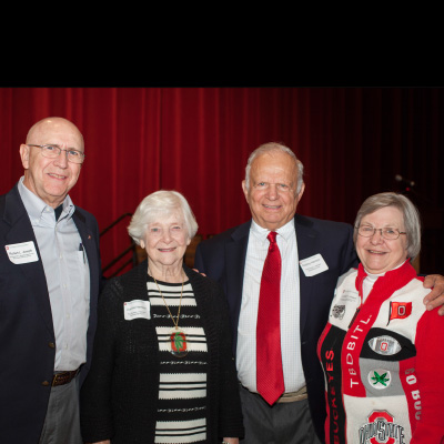 Dr. Robert Joseph on far left, and Ms. Linda Joseph on far right