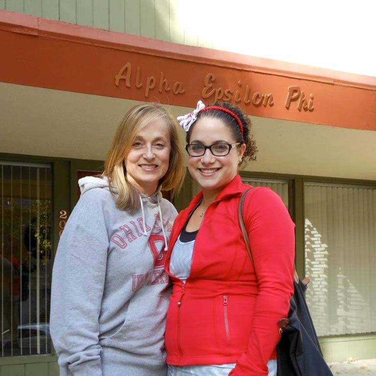 Alissa with her mother