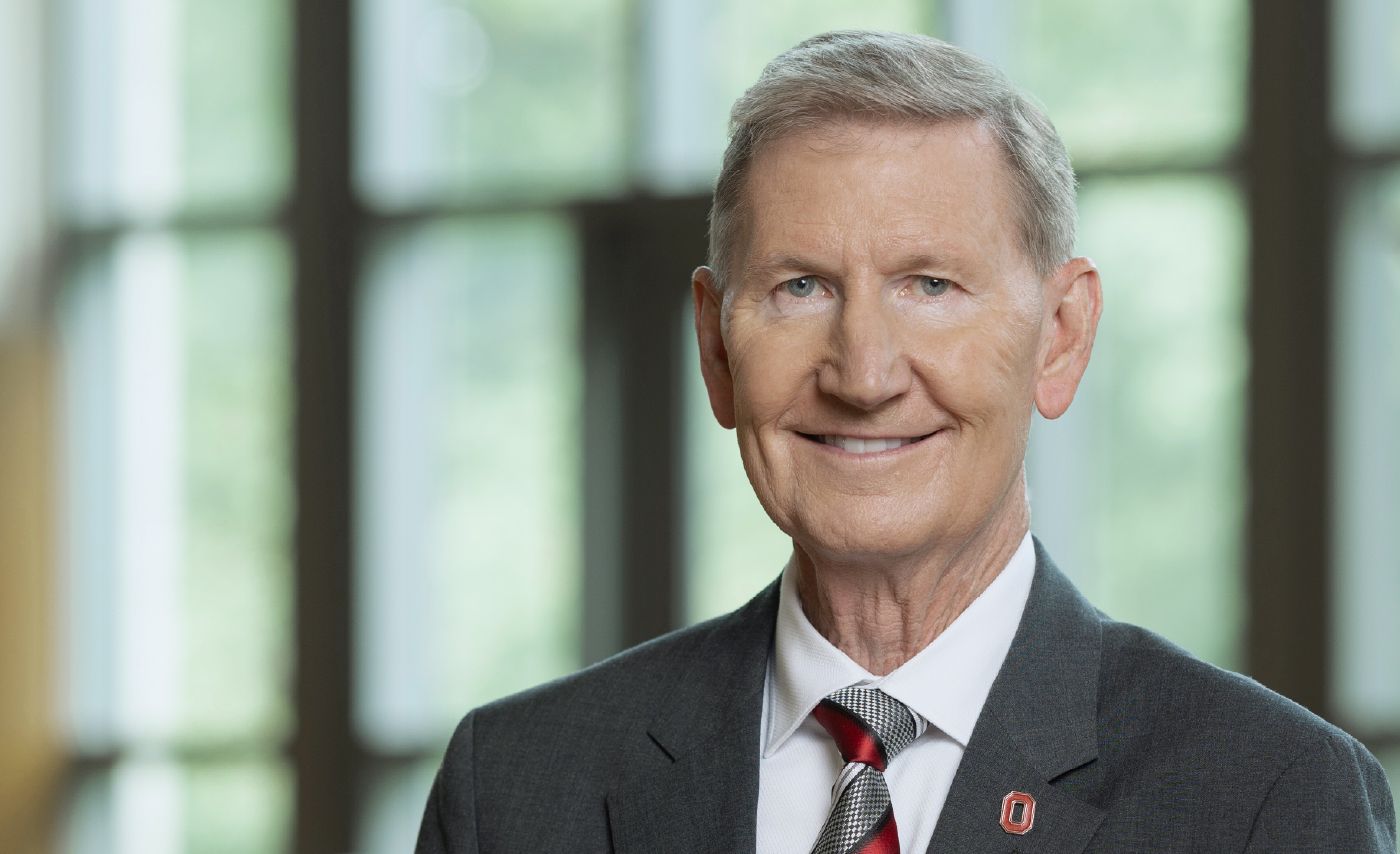 A headshot of Ohio State President Ted Carter