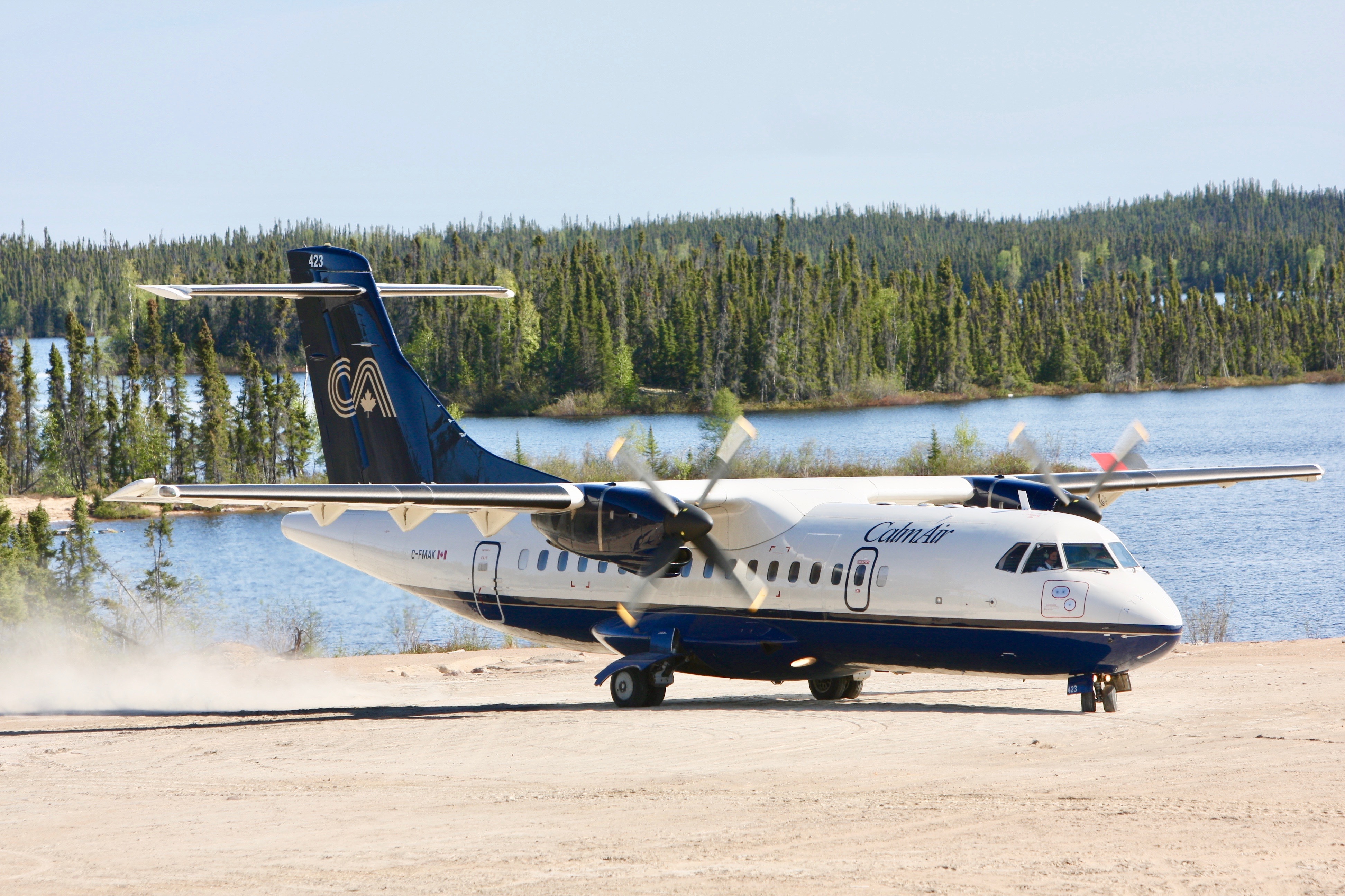 plane on airstrip