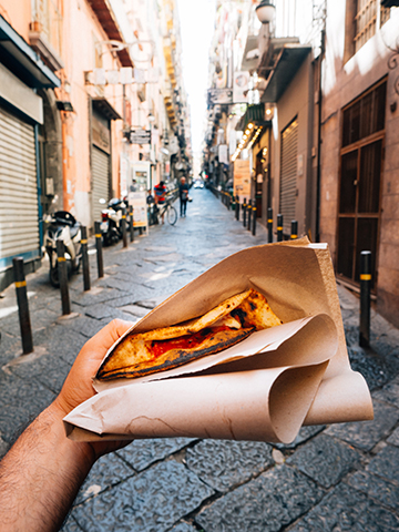 calzone in naples