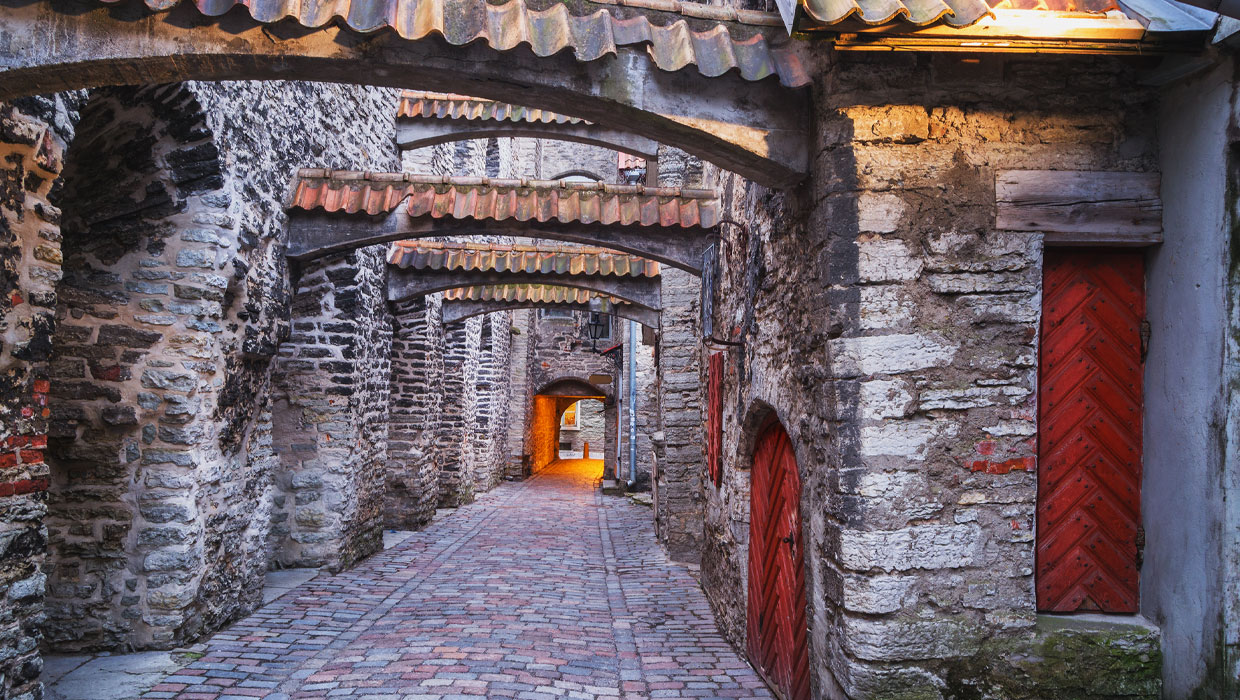 Stone alleyway in Tallin Old Town