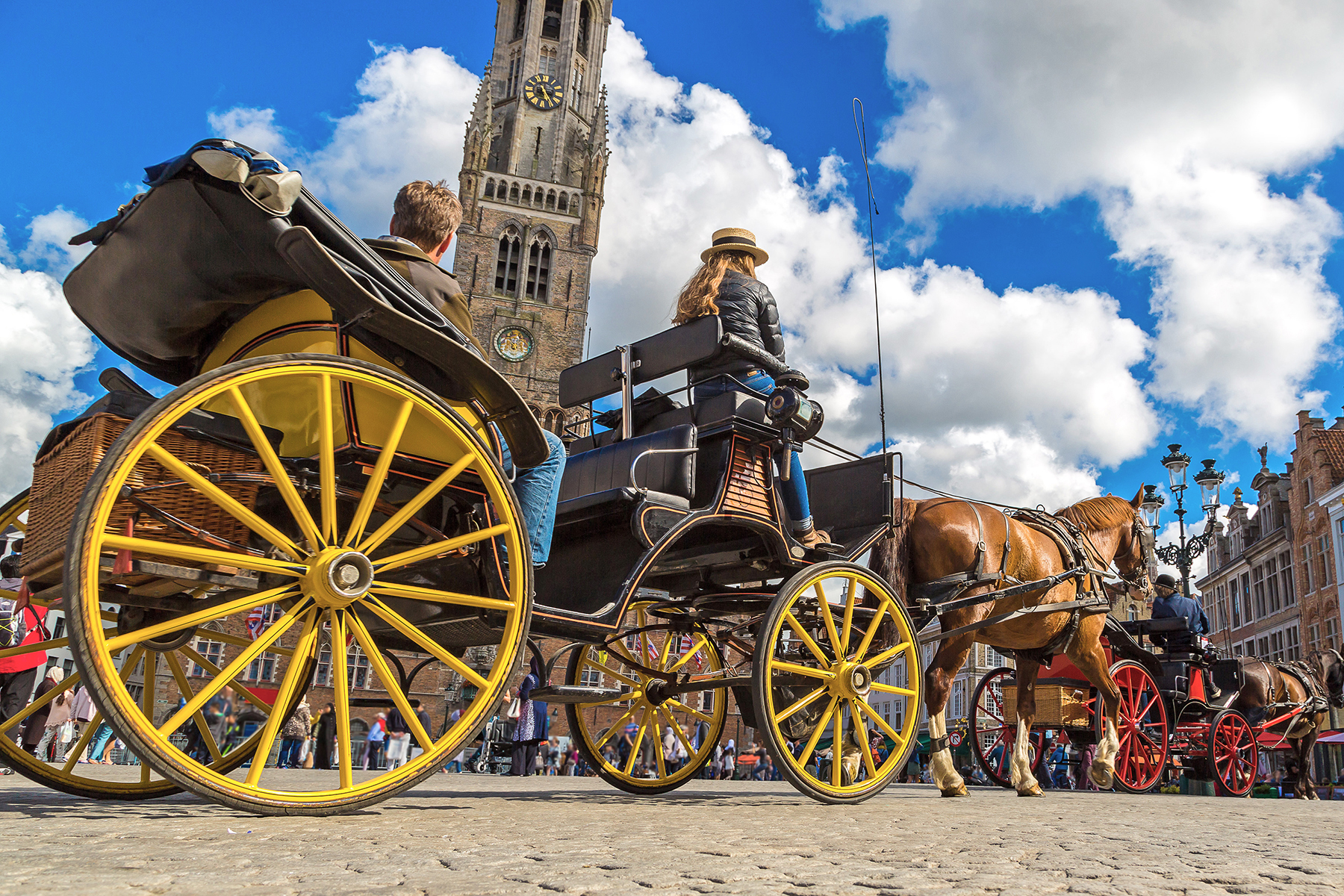 Horse and carriage in Bruges