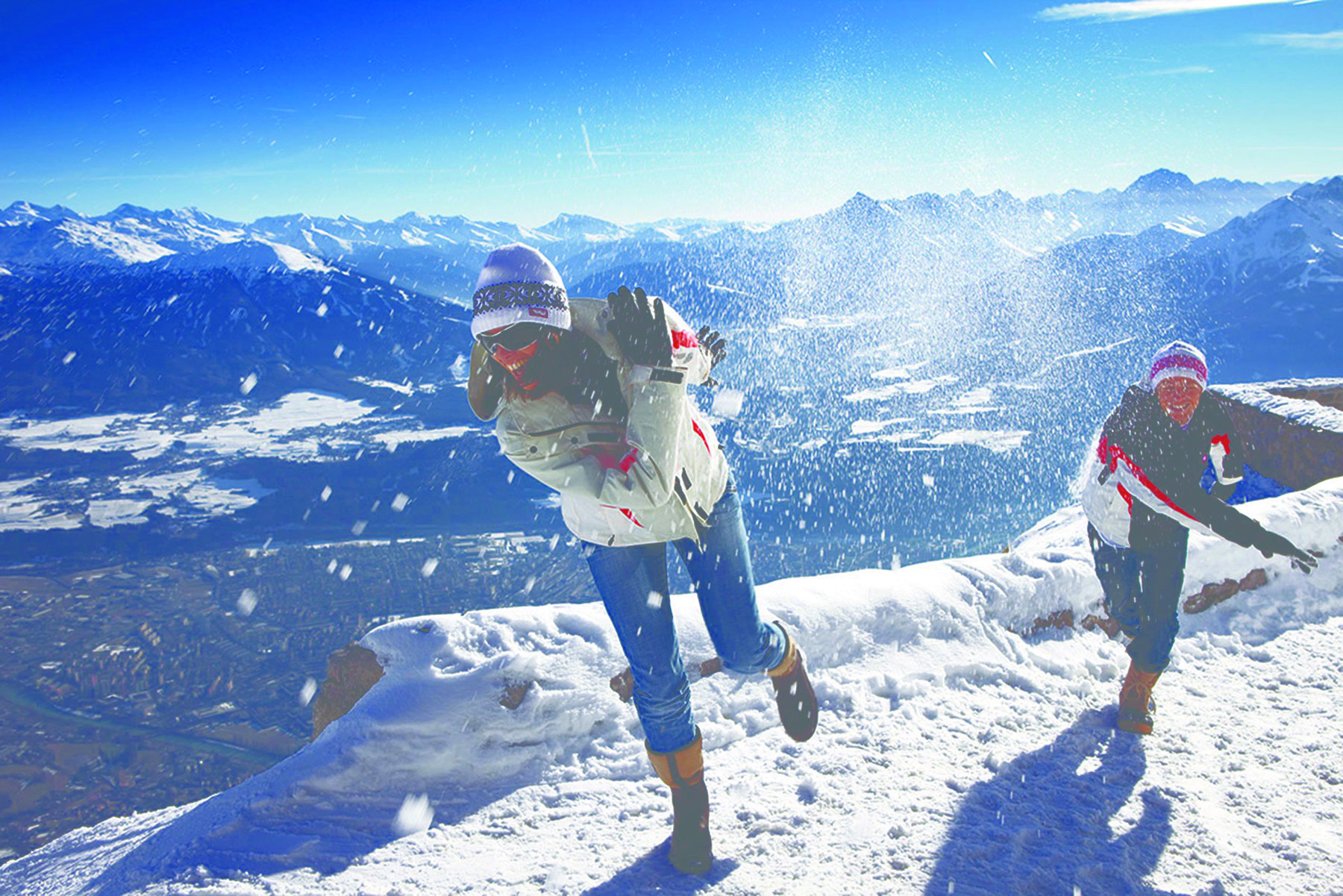 iceland snow ball fight