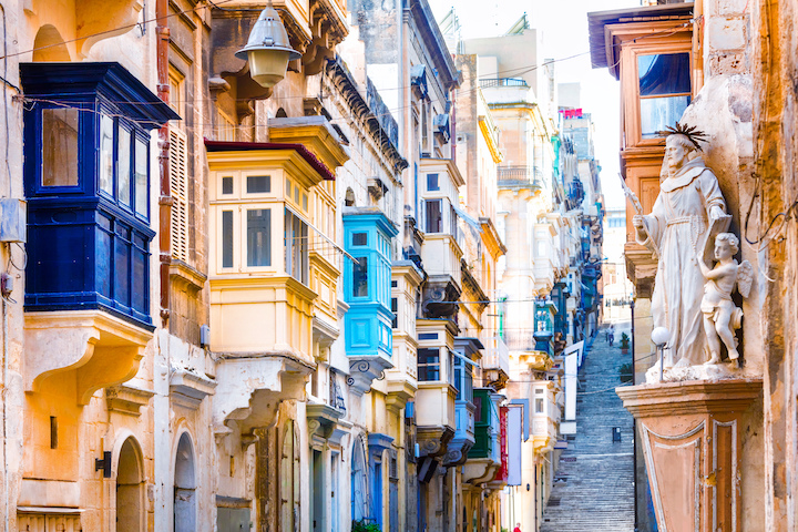 Valletta from inside the city