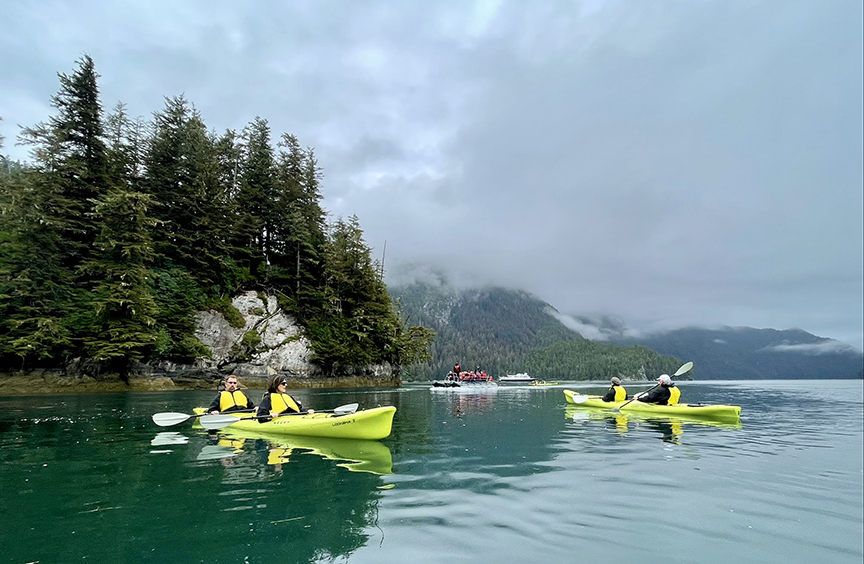kayakers