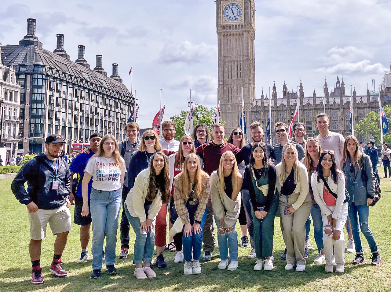 group photo in London