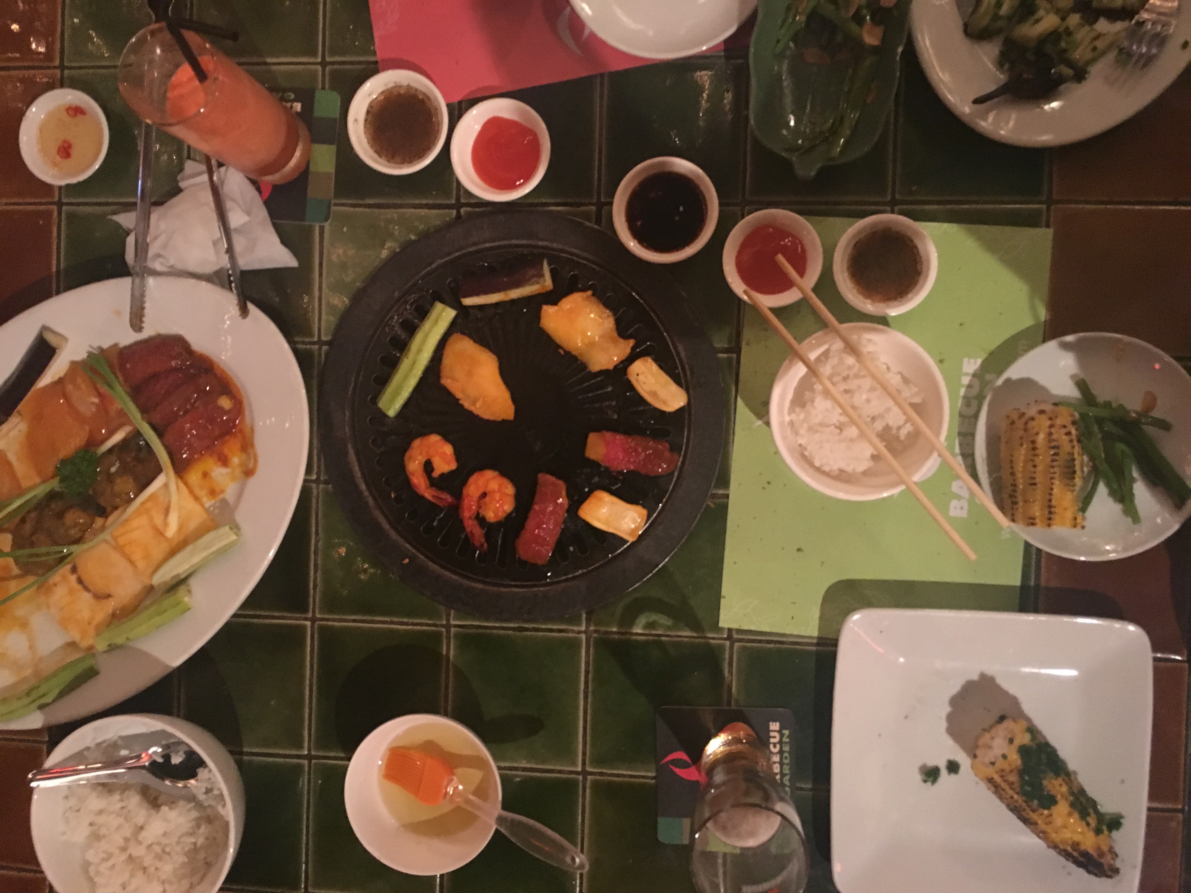 Table of sushi
