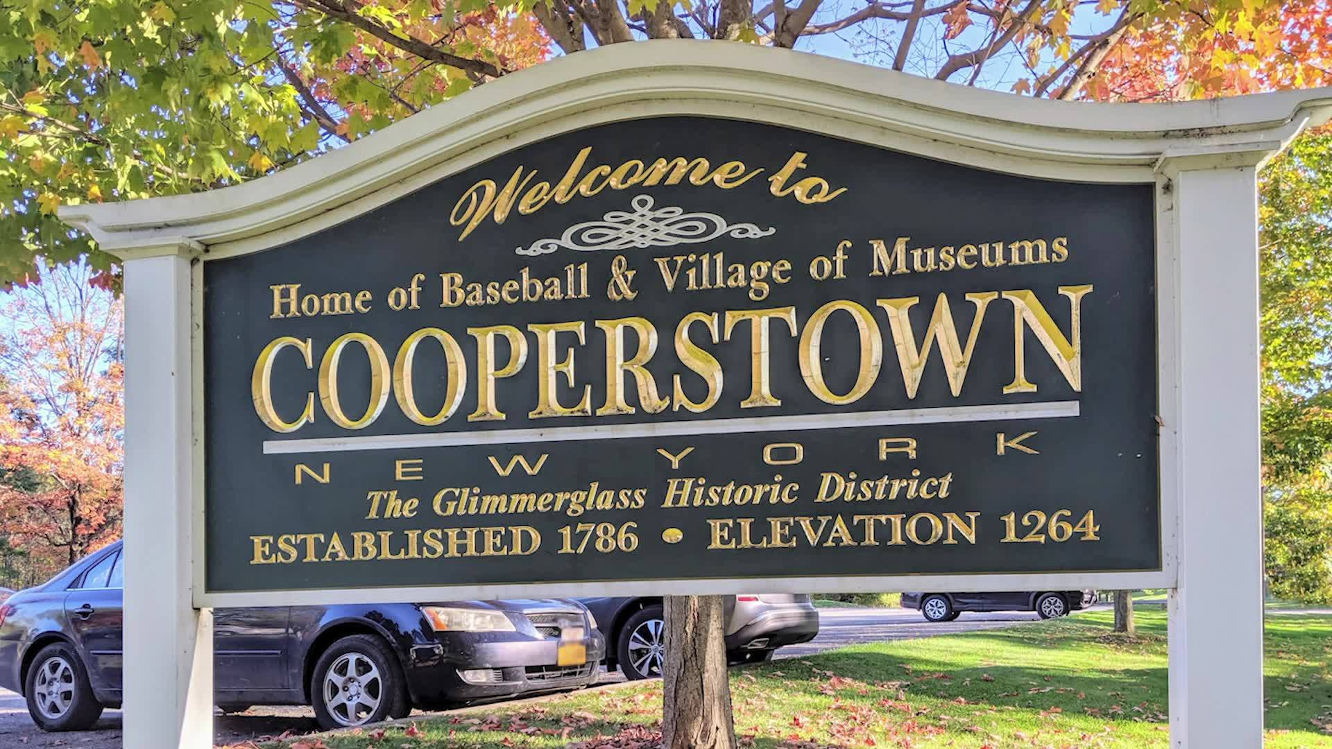 Cooperstown city sign