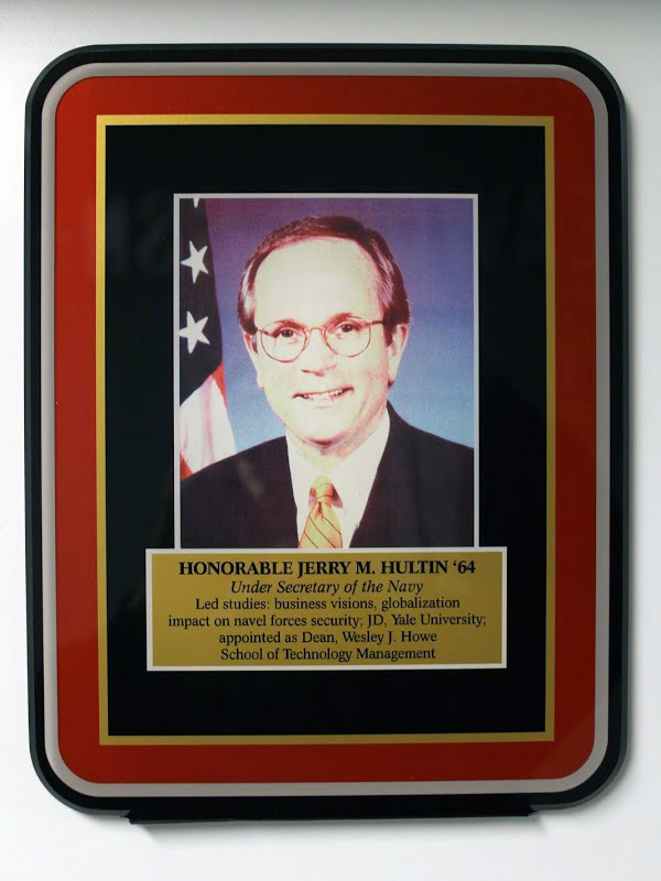 Plaque of Dr. Jerry M. Hultin ’64