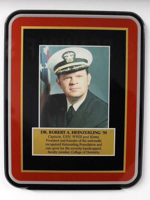 Plaque of Dr. Robert A. Heinzerling ’50