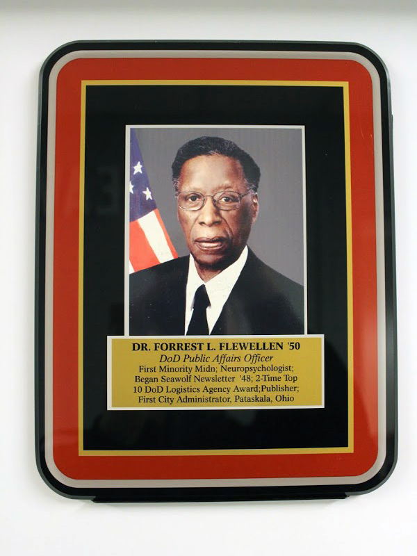 Plaque of Dr. Forrest L. Flewellen ’50