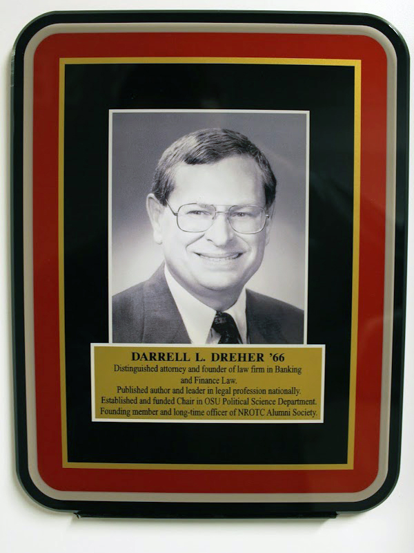 Plaque of Darrell L. Dreher ’66