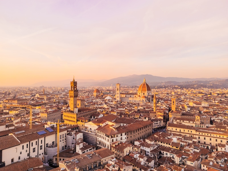 Aerial view of Florence, Italy
