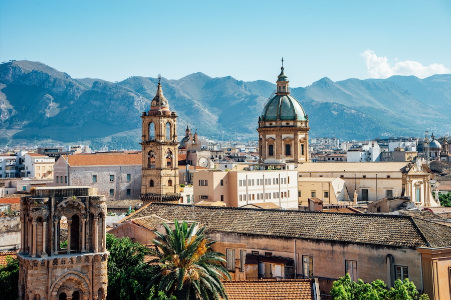 Talk towers and steeples in Sicily