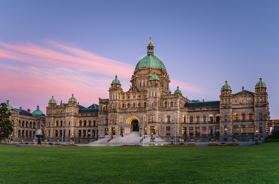 Historical building in Victoria, Canada