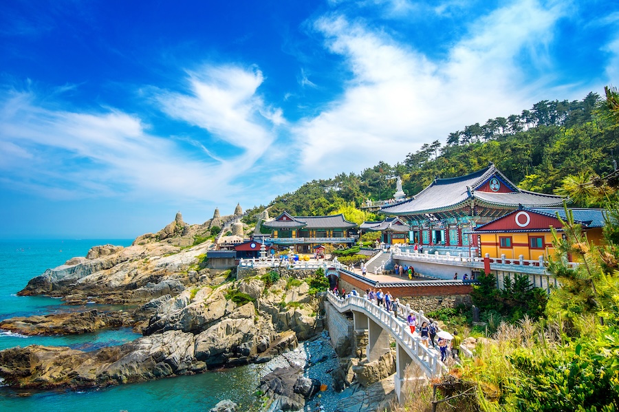 Coastline in Busan, South Korea