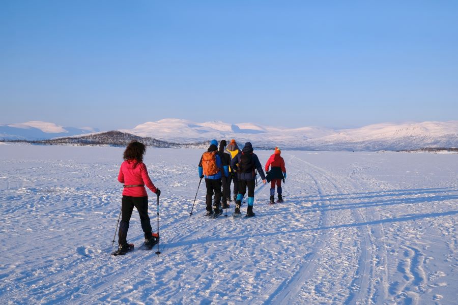 A snowshoe expedition