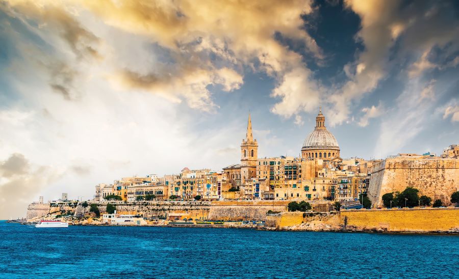Photo of Valletta seen from the sea