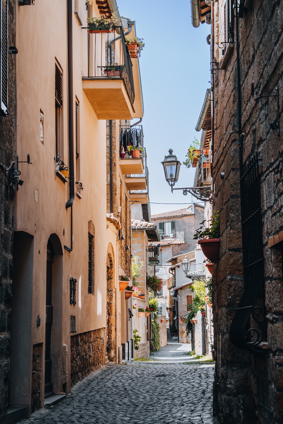 A quaint street in Orvieto, Italy