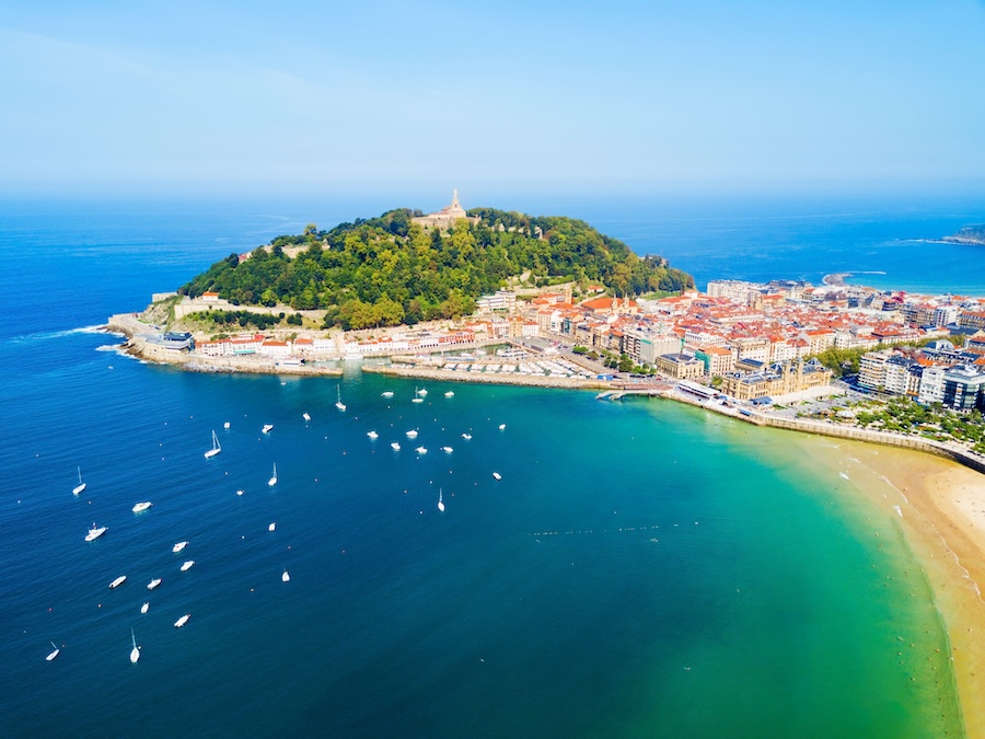 Aerial view of San Sebastian