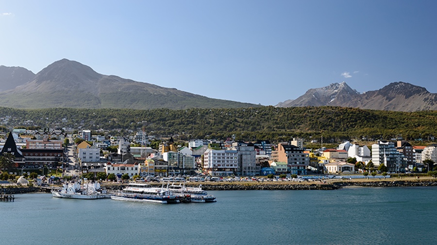 The port at Ushuaia