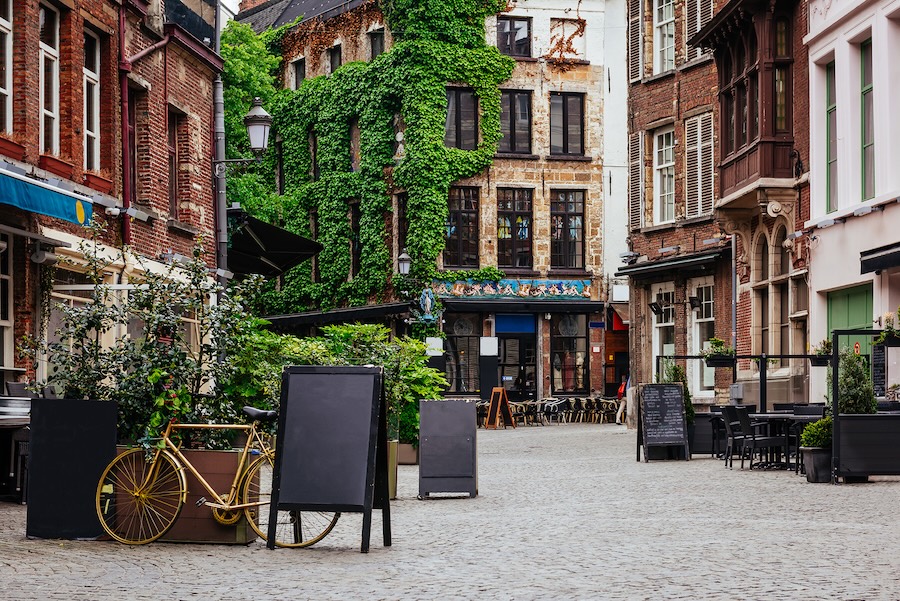 Small street corner in Antwerp