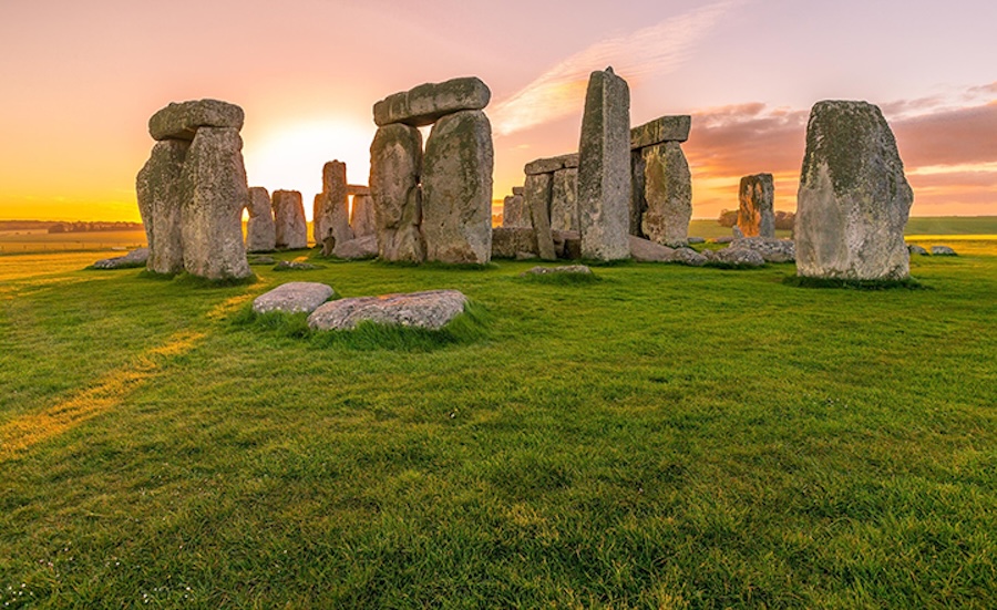 Stonehenge at sunset