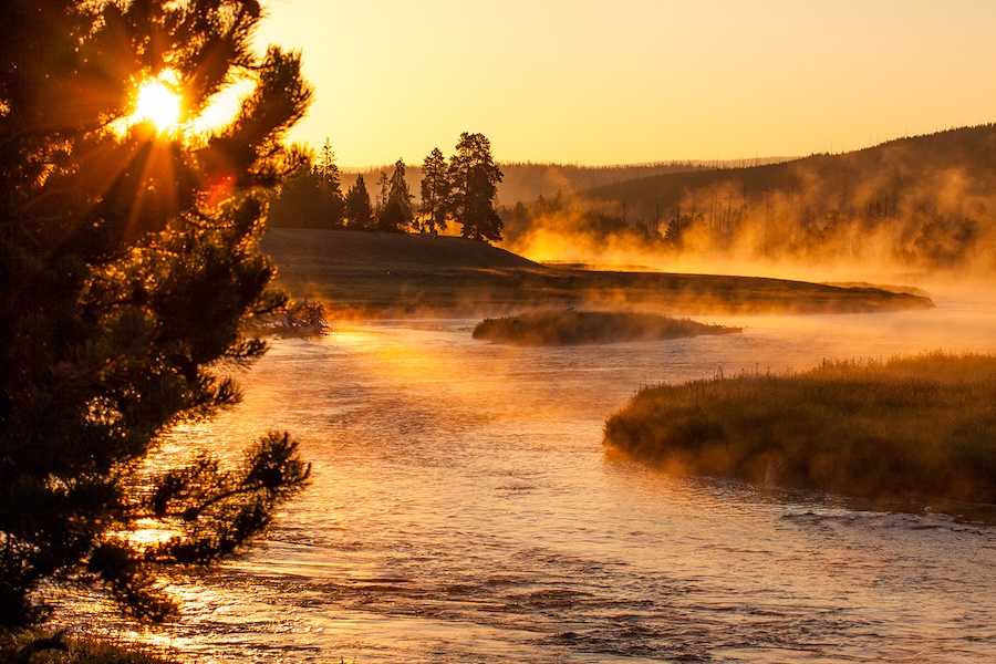 National Parks at sunset