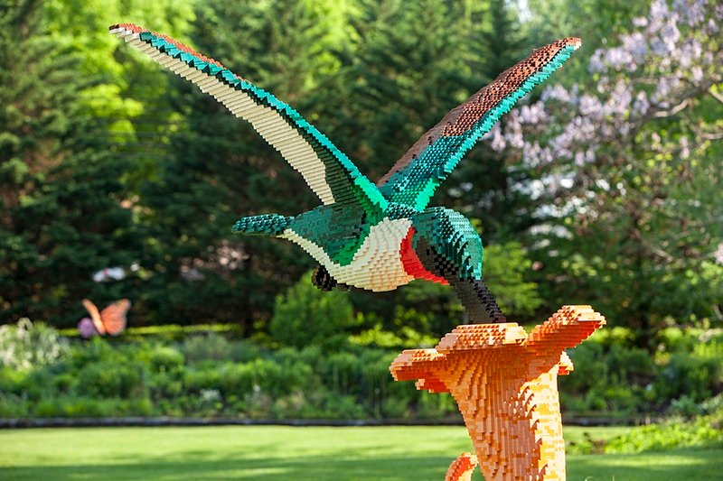 lego bird at event