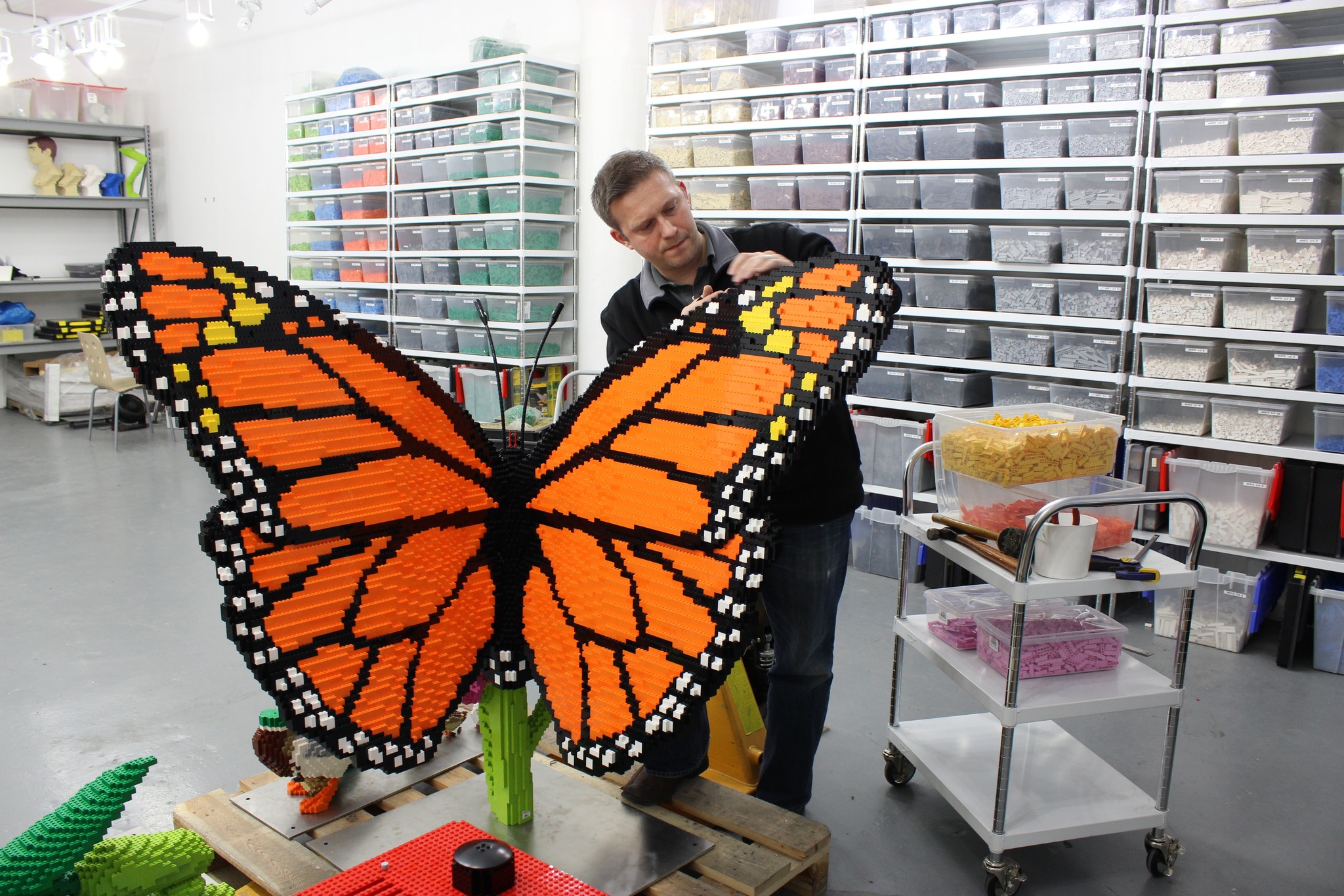 lego butterfly at event