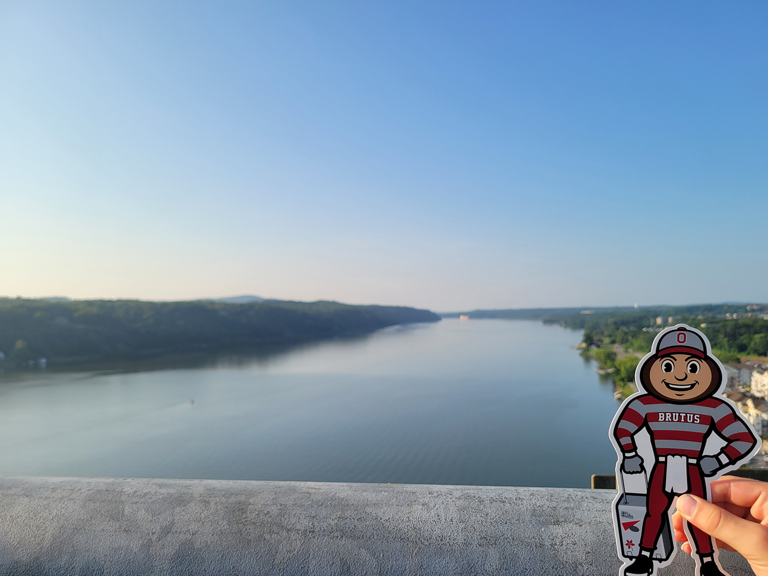 Brutus by the Hudson River in Poughkeepsie, New York.