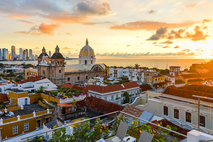 Cartagena at sunset