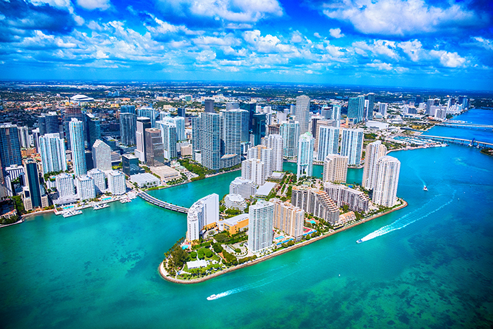 Miami aerial view