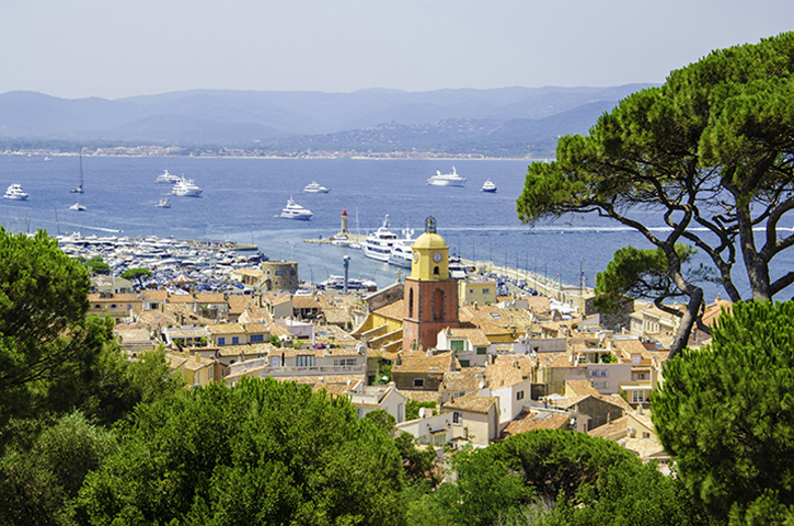 aerial view of Sant-Tropez