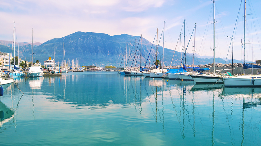 Water and boats in Greece